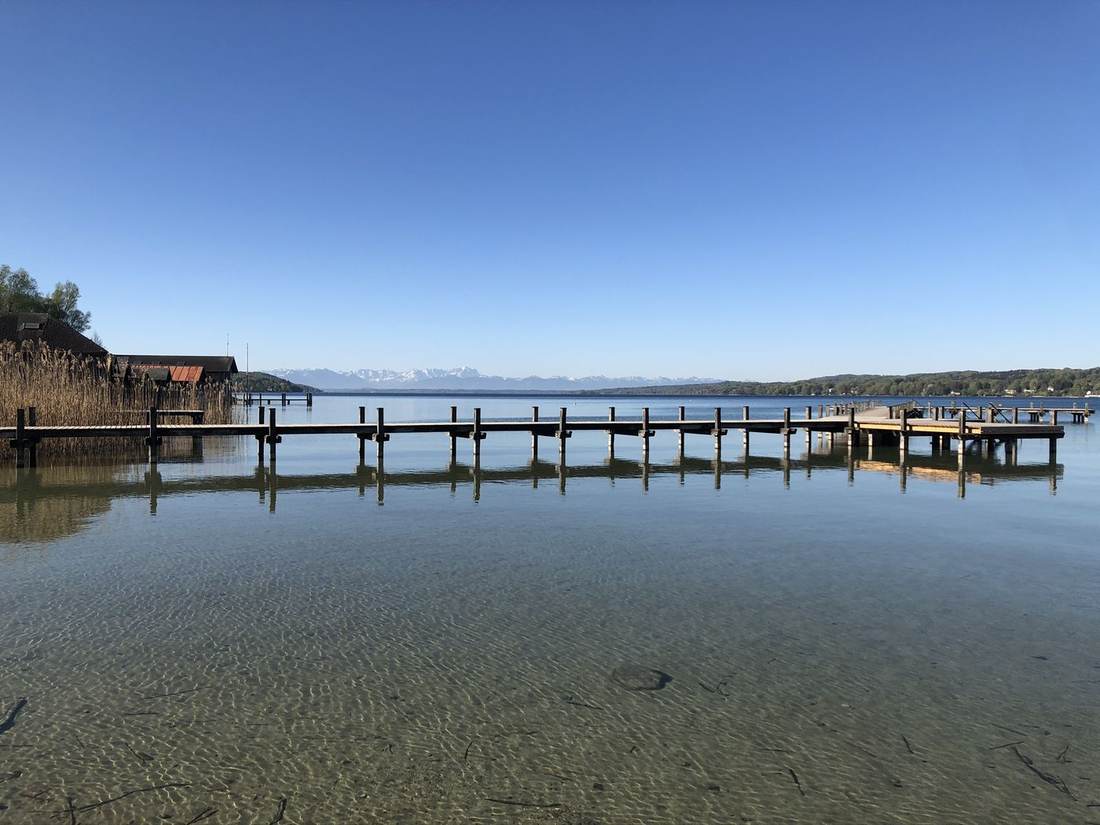 Starnberger See mit Alpen
